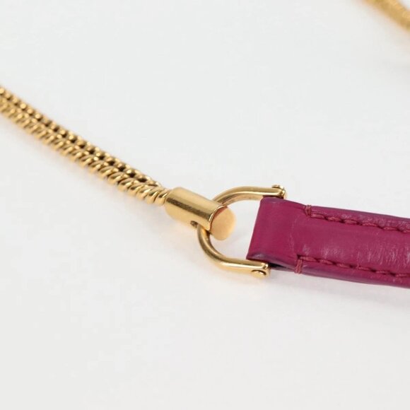 LOUIS VUITTON Art Deco Trapezio Shoulder Bag Leather Pink M97085 Auth 125367AV - Picture 10 of 16